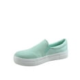 thumbnail image 2 of Hike Women's Flat Slip On Double Layer Foam Padded Cushion Sock Fashion Sneakers Shoes (Mint, 11), 2 of 2