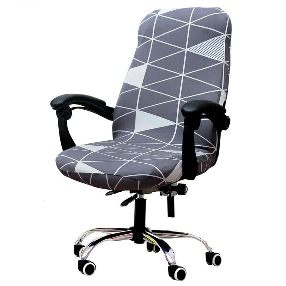 Stretch Removable Office Chair Cover  Stretch Computer Seat Slipcover Black 