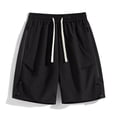 thumbnail image 4 of Men's Casual Shorts Solid Color Drawstring Casual Loose Fit Outdoor Work Elastic Waist Hiking Work Shorts With Pockets, 4 of 4