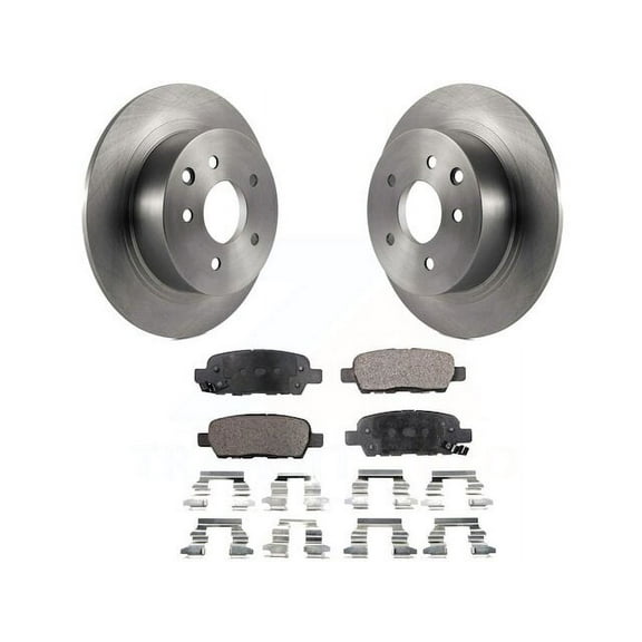 Rear Brake Pad and Rotor Kit - Compatible with 2007 - 2019 Nissan Sentra 2008 2009 2010 2011 2012 2013 2014 2015 2016 2017 2018