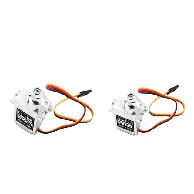 2 Piezas 9g Micro Servo Steering Gear para WPL 1:16 4WD RC Truck Repuestos