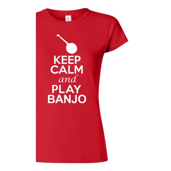 Junior Keep Calm And Play Banjo Music Lover Musician DT T-Shirt Tee