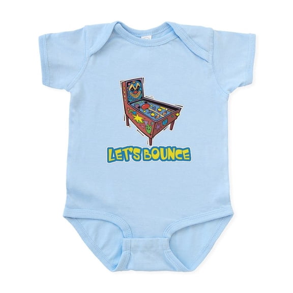 CafePress - Let's Bounce Pinball Machine Infant Bodysuit - Baby Light Bodysuit, Size Newborn - 24 Months