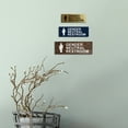 thumbnail image 4 of Basic Gender Neutral Restroom Sign (Blue) - Large, 4 of 4