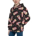 thumbnail image 2 of Lsque Popcorn Patten Youth Hoodie Sweatshirt Pullover with Kangaroo Pocket Boys and Girls Hoodie Warm Hoodie for Kids-Medium, 2 of 6