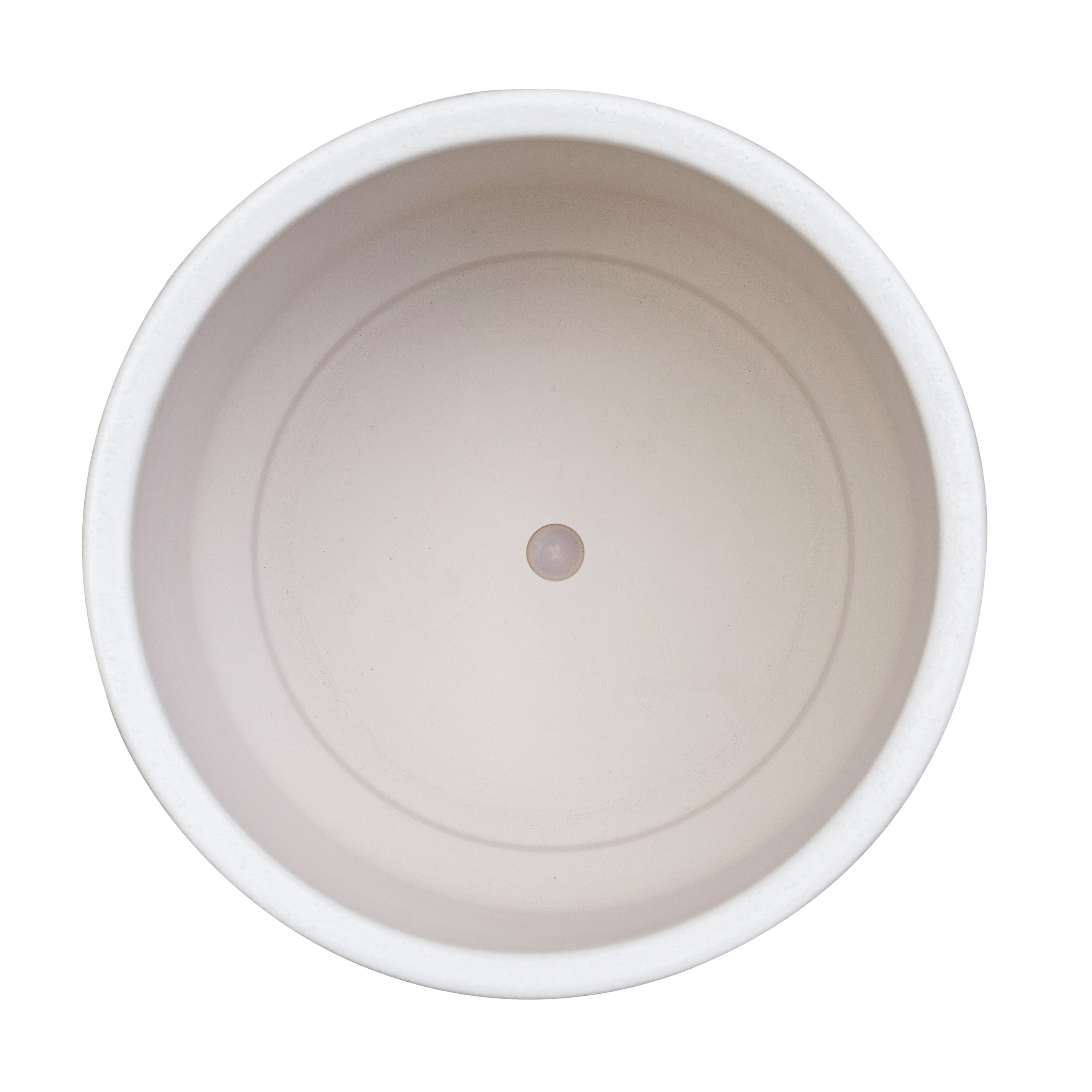 Better Homes & Gardens Pottery 12" Teramo Ceramic Pot with Stand, White