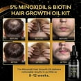 thumbnail image 5 of Suero capilar al 5 %, suero capilar con biotina y minoxidil más saludable y fuerte para hombres y mujeres, aceite capilar para cabello dañado, 5 of 5