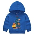 thumbnail image 2 of Godderr Baby Boys warm Christmas Sweatshirt with Hooded for Toddler Kids Crewneck Sweatshirt Pullover Autumn Winter Long sleeve Jacket for 2-7Y, 2 of 4