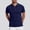 Navy, variant on YODETEY Men's & Big Men's Everyday Pique Polos, Moisture Casual Collared Shirt,Orange,Size S-3XL