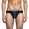 thumbnail image 4 of Bshetr Men'S Underwear Jockstrap Athletic Supporters, 4-Pack Cotton Low Rise Stretch Multipack Performance Jock Strap, 4 of 4