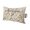 Light Beige Khaki, variant on 1 Pack Outdoor Waterproof Throw Pillows for Head,St. Patrick's Day Shamrock Retro Linen Cushion Cases with Insert&Straps Neck Pillows for Patio Chaise Lounge Recliner Chair,Country Plant
