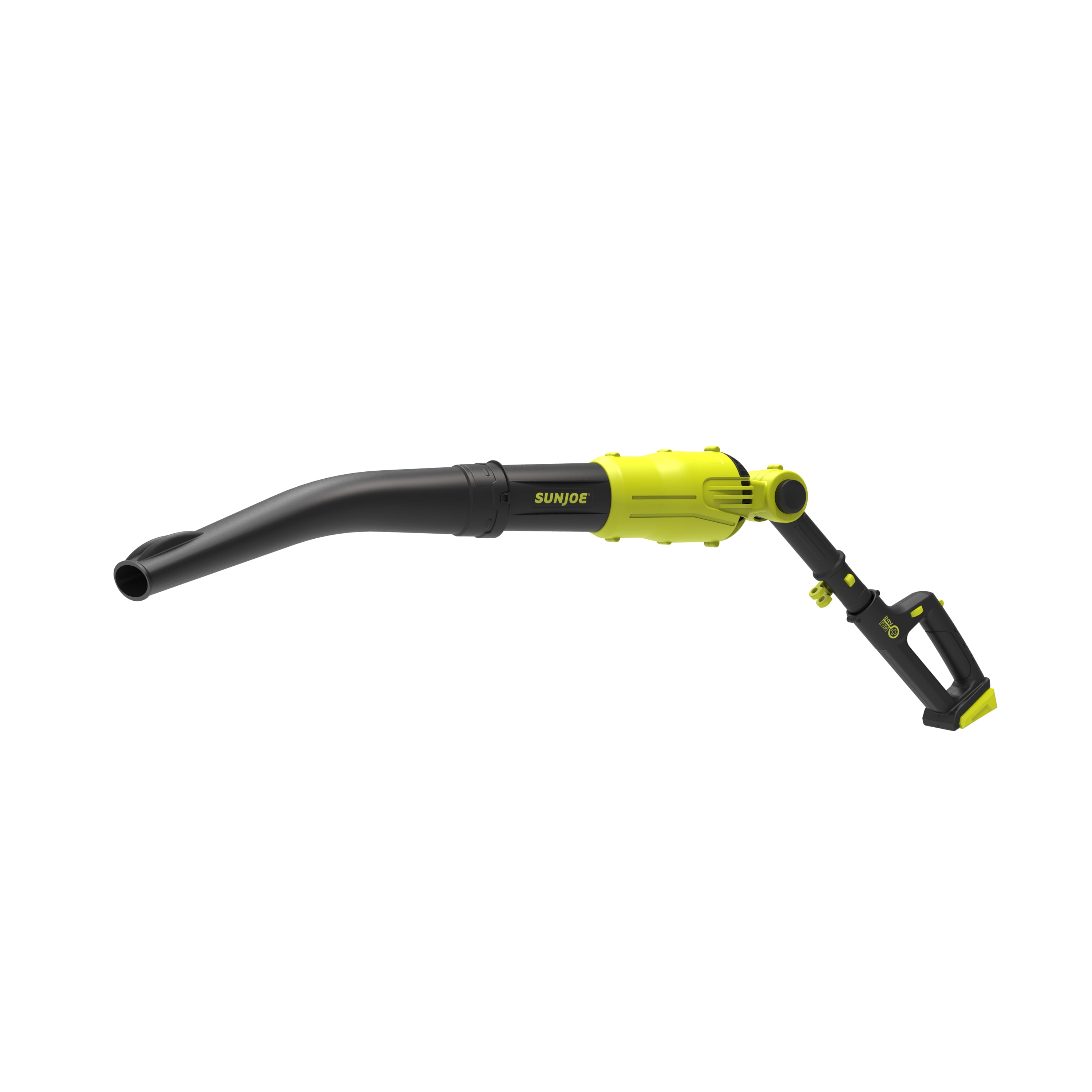 Sun Joe 24V Cordless Handheld Pole Leaf Blower, 78 MPH, 210 CFM, 7 Speed Settings, 8 Ft Reach, 2.0-Ah Battery + Charger