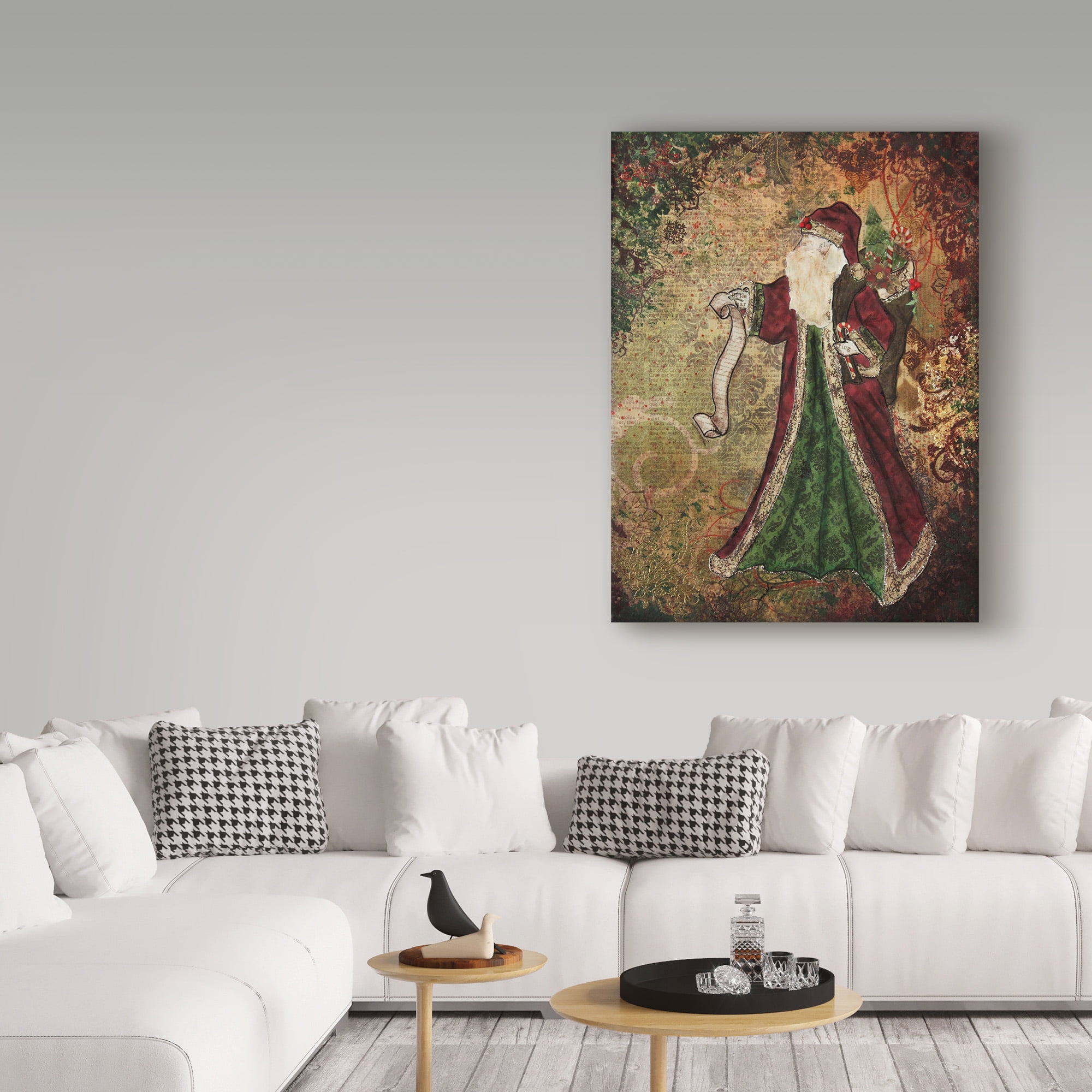 Janelle Nichol 'Father Christmas' Canvas Art