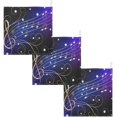 thumbnail image 6 of 3 PCS Abstract Musical Signs Baby Muslin Washcloths, Diamond Soft Absorbent Face Towel Burp Cloths Cotton Bath Wipes Infant Wash Cloth for Newborn Boys Girls, 6 of 6