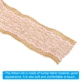 thumbnail image 4 of Unique Bargains 2.4' Wide 2.2 Yards Burlap Ribbon Lace Roll Wrapping Fabric Crafts Roll Pink 2 Pack, 4 of 6