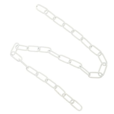 IDEANATEGRATE Hanging Lamp Chain Chandelier Accessory Chain Iron White 1Pc 39.4X0.8X0.02in