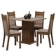 thumbnail image 1 of Juego de Comedor MADESA Mesa Tablero de Madera 4 Sillas Marrón/Crema/Sintético Beige, 1 of 10