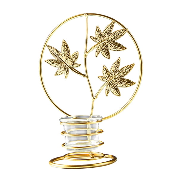 Candelabro de hierro para velas de té, soporte para velas, porta velas de té, soporte para velas de té, para Año Nuevo, inauguración de la casa, entrada Estilo B