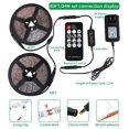thumbnail image 4 of Tira de luz negra THECHAM de 80 pies/24 m con control remoto 1440 LED de 12 V, 4 of 8