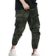 thumbnail image 1 of Puntoco Pantalones ajustados de longitud completa con bolsillos laterales y pies pequeños para hombre, 1 of 6