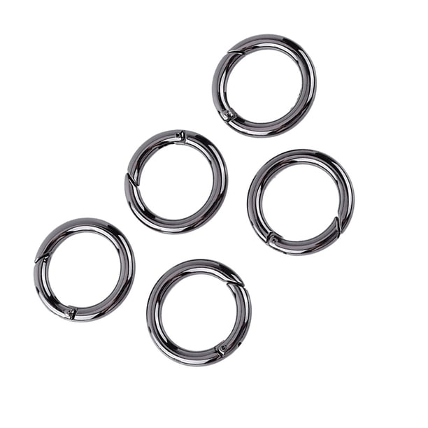 5pcs De Llavero De Gancho De Snap Gancho De Llave De Carabin De aleación De Zinc Con Diseño De Clip De Primavera Para Llaves De Bolsillo De Mochila Alta Resistencia Ligera