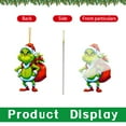 thumbnail image 3 of How the Grinch Stole Christmas Grinch Christmas Decorations, Christmas Tree Ornaments - Cute G-rinch Hanging Ornaments for Christmas Tree - Christmas Decor Indoors Home Party, 3 of 3