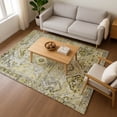 thumbnail image 7 of Addison Rugs Mayfield Premium Machine Washable Traditional Global Pewter Rectangle Rug, 5' X 7'6" Machine Washable Traditional Global Pewter Oversized Sherpa Throw Blanket, 7 of 7