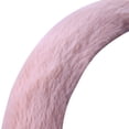 thumbnail image 4 of Auto Drive 1Piece Car Steering Wheel Cover Cozy Soft Faux Fur Polyester - Universal Fit, Pink, 4 of 7