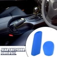 thumbnail image 2 of Unique Bargains Auto Handbrake Cover Gear Shift Knob Cover Car Shifter Protector Set Universal Silicone Blue, 2 of 8