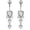 silver, variant on New navel stud stainless steel universal inlaid with love diamond style 2-piece pendant navel stud - silver