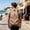 Khaki, variant on Lightweight Daily Backpack with Pleated Surface Design and Side Mesh Pockets Stores Personal Belongings for City Sightseeing School Commutes Road Trips and Casual Weekend Outings, Day Pack