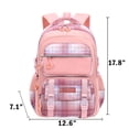 thumbnail image 4 of Kivdit School Backpack Bag for Girls,Kids Teens Backpack Waterproof School Bookbag for Girls,Pink, 4 of 8