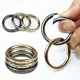 thumbnail image 3 of 10/50 Uds. De cierres de resorte de anillo redondo de Metal para joyería DIY, mosquetón redondo que se puede abrir, llavero, Clips para bolsa, gancho,, 3 of 5