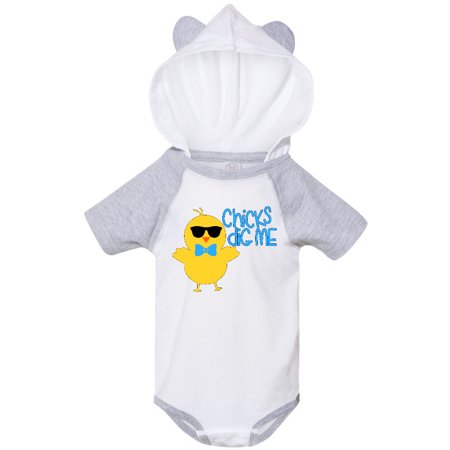 

Inktastic Chicks Dig Me Cute Chick in Sunglasses Gift Baby Boy or Baby Girl Bodysuit