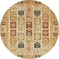 thumbnail image 1 of Ahgly Company Indoor Round Abstract Red Abstract Area Rugs, 6' Round, 1 of 6