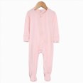 thumbnail image 2 of CAUYDY Infant Boy Sleepers 0 3 6 9 12 18 24 Months Preemie Pajamas for Girl Newborn Long Sleeve Clothes Baby Fall Winter Jumpsuit Sizes 12-18 Months,Pink, 2 of 9