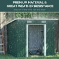 thumbnail image 5 of Outsunny 7' x 4' Metal Outdoor Storage Shed, Garden Utility Tool House with Double Lockable Doors for Backyard, Patio, Lawn, Garage, Dark Green, 5 of 10