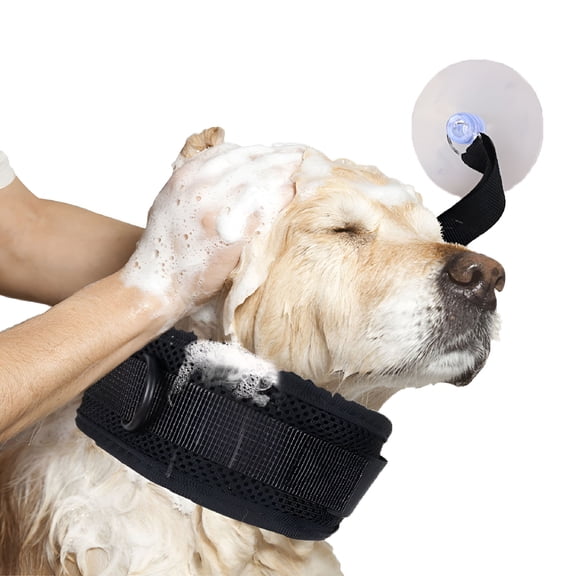 ACDANC Dog Bathing Tether with Suction Cup Pet Dog Bath Supplies Cat Bath Wall Stickers Dog Grooming Tub Restraint Loops and Adjustable Dog Cat Fixed Safety Rope 1PCS