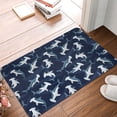 thumbnail image 2 of Salouo Cute Shark Pattern Outdoor Indoor Sturdy Doormats 16’’×24’’, Anti Fatigue Soft Flannel Thick Door Mat,Non-Slip Rectangle Rug Cushion, 2 of 7