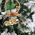 thumbnail image 5 of Mecorevxz Christmas Bells with Bows and pine needles,Red Friut Christmas Pendant for Xmas Tree Decor,Christmas Gifts(Gold), 5 of 8