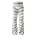 thumbnail image 6 of XuJwPNcy Yoga Pants for Women Soft Stretch High Waist Striped Pants Straight Leg Fold over Trousers(Gray,Small), 6 of 7