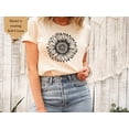 thumbnail image 2 of Sunflower Blooming Womens Sunflower Tee, Flower Tee Shirt, Botanical Tee, Wildflower shirt, Flower t-shirt, Sunflower tee, plant lover gift, 2 of 7