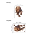 thumbnail image 3 of Adhesivo de pared Fierce Running Leopard PVC 40 x 60 cm, 3 of 3