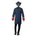 thumbnail image 3 of Pirate Commander Costume Adult Blue Gold Large Male Fancy Dress Party Book Week Halloween, 3 of 3