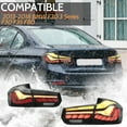 thumbnail image 7 of LED Taillights Assembly for BMW 3 Series F30 F35 F80 2012-2018, Sequential Turn Signal, Dragon Scales Smoked 1 Pair, 7 of 7