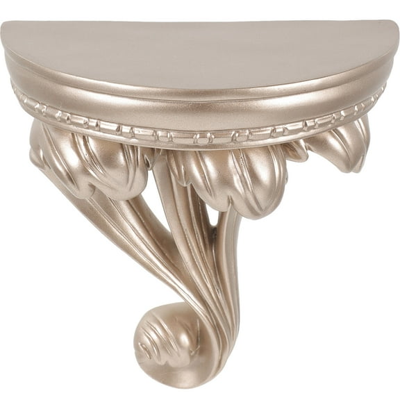 Clispeed Golden Floating Wall Shelf Adhesive Storage Board for Bedroom Bathroom Kitchen Home Use