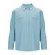 thumbnail image 5 of pstuiky camisas de manga larga para hombre, Camisa informal de moda para hombre, con cuello en V y mangas cortas, transpirable y con botones. salir tops xl, 5 of 6