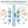 thumbnail image 2 of APEC Commercial Grade 20 in. x 2.5 in., 5-Micron High Capacity Carbon Pre-Filter 23-CAB20, 2 of 4