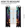 thumbnail image 2 of Halloween Scary Night Full Moon Window Curtains for Bedroom Colorful Printed Window Drapes Blackout Thermal Insulated Grommet Window Treatment 2 Panels Set, 2 of 5