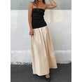 thumbnail image 2 of SUNSIOM Robe Longue Sans Bretelles pour Femmes Robe Tube Sans Manches à Contraste de Couleur Robe de Plage d'Été, 2 of 6
